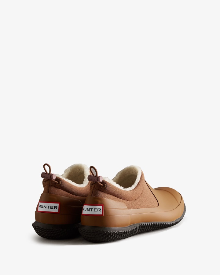 Hunter Zapato De Piel De Oveja Vegana Con Aislamiento Para Mujer Marrón Matorral