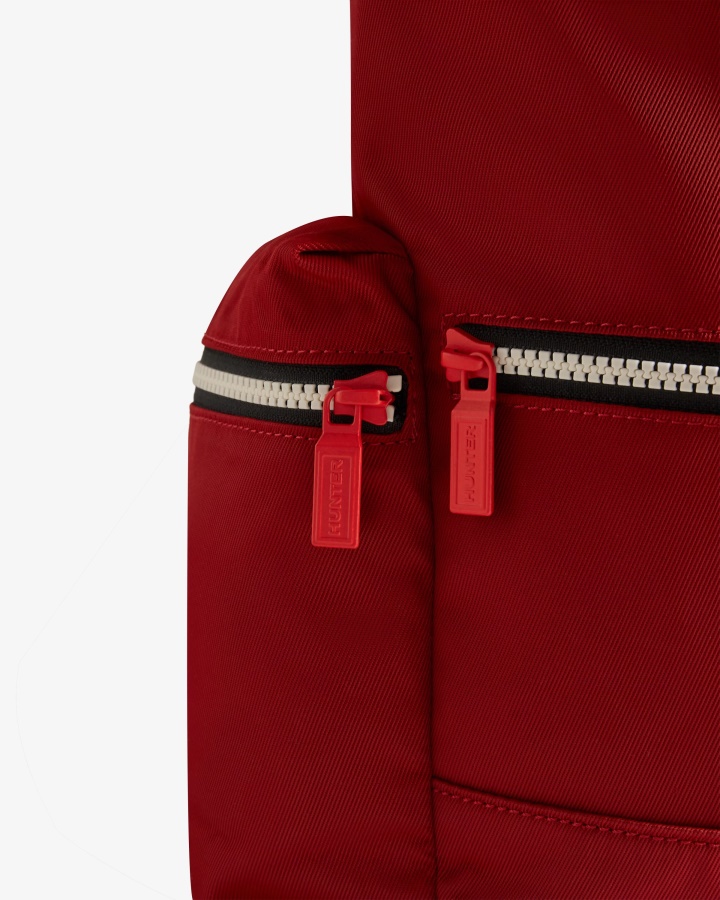 Minimochila Con Clip En La Parte Superior De Hunter - Nailon Rojo Militar