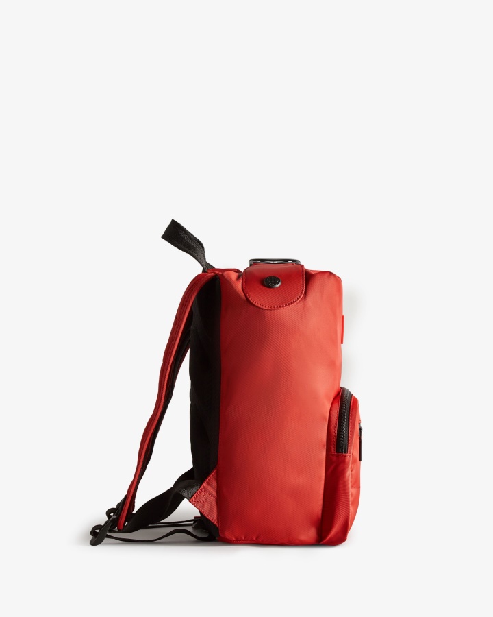 Mochila Hunter Mini Nylon Pioneer Top Clip Rojo Militar