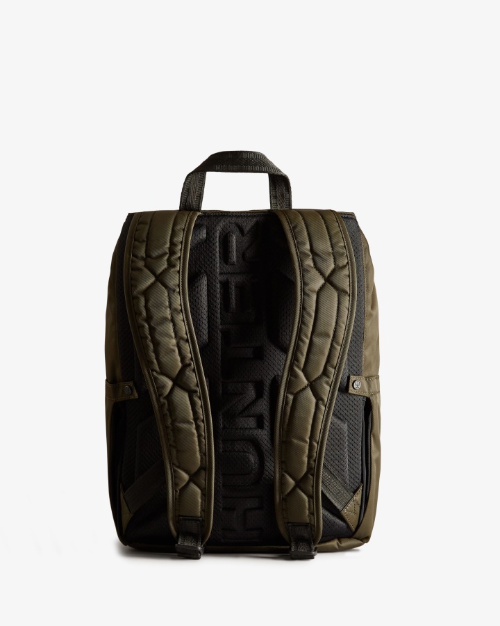 Mochila Hunter Nylon Pioneer Top Clip Verde Oliva Oscuro
