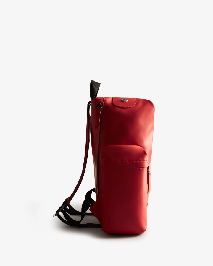 Mochila Hunter Top Clip - Cuero Engomado Rojo Militar