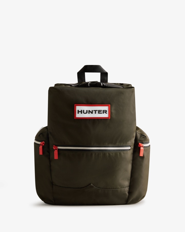 Mochila Hunter Top Clip - Nailon Verde Oliva Oscuro