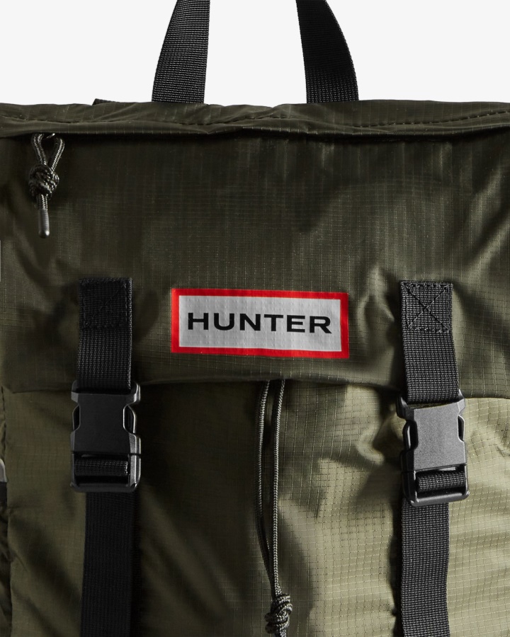 Mochila Plegable Hunter Ripstop Verde Oliva Oscuro