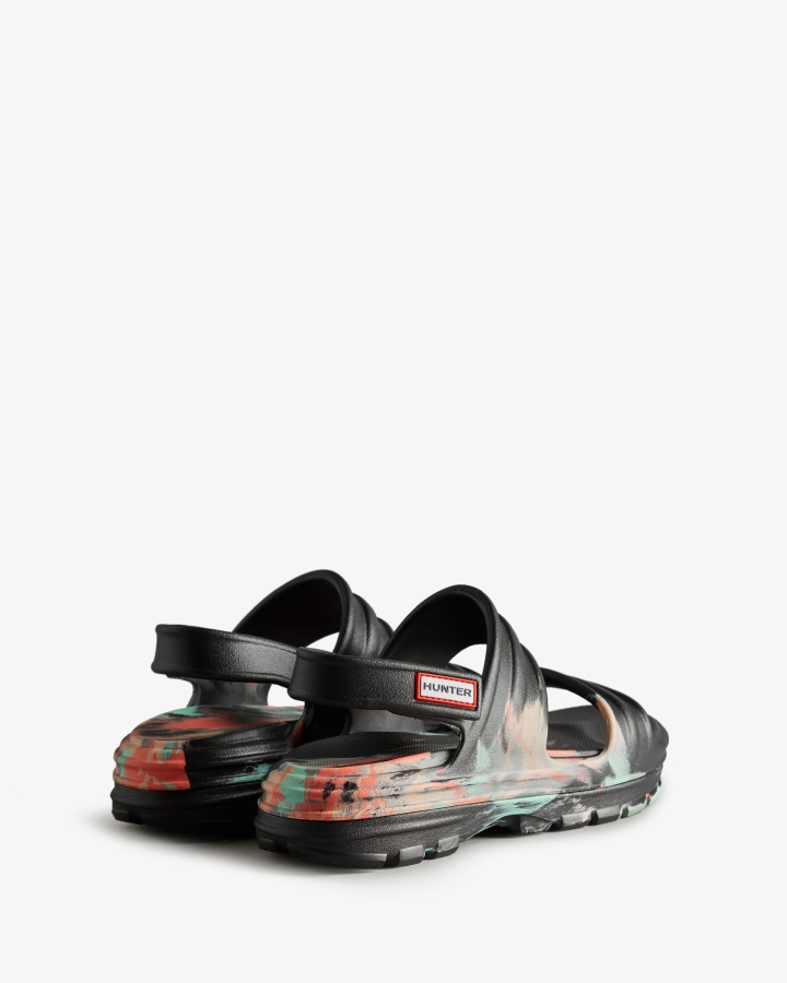 Sandalia Hunter Mujer Bloom Marmol Negro