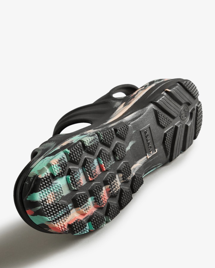 Sandalia Hunter Mujer Bloom Marmol Negro