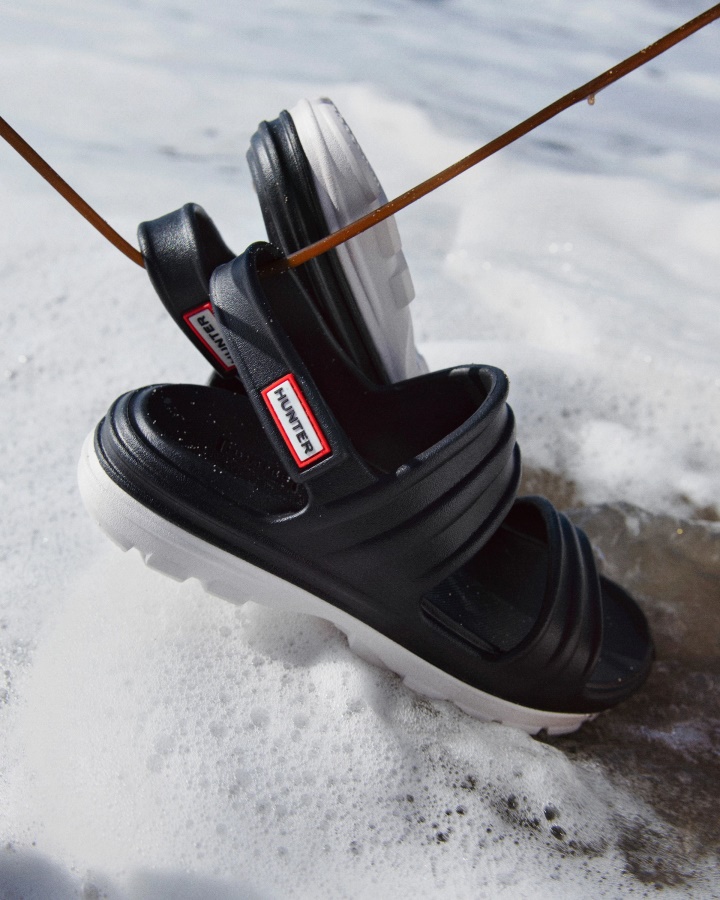 Sandalia Hunter Mujer Bloom Negro-blanco