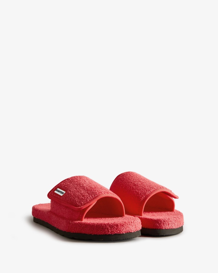 Tobogán De Playa De Toalla De Rizo Para Mujer Hunter Tobogán Ajustable En Rosa Rowan