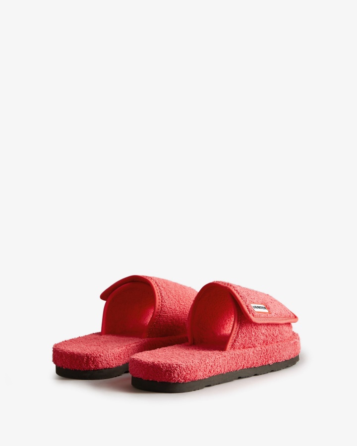 Tobogán De Playa De Toalla De Rizo Para Mujer Hunter Tobogán Ajustable En Rosa Rowan