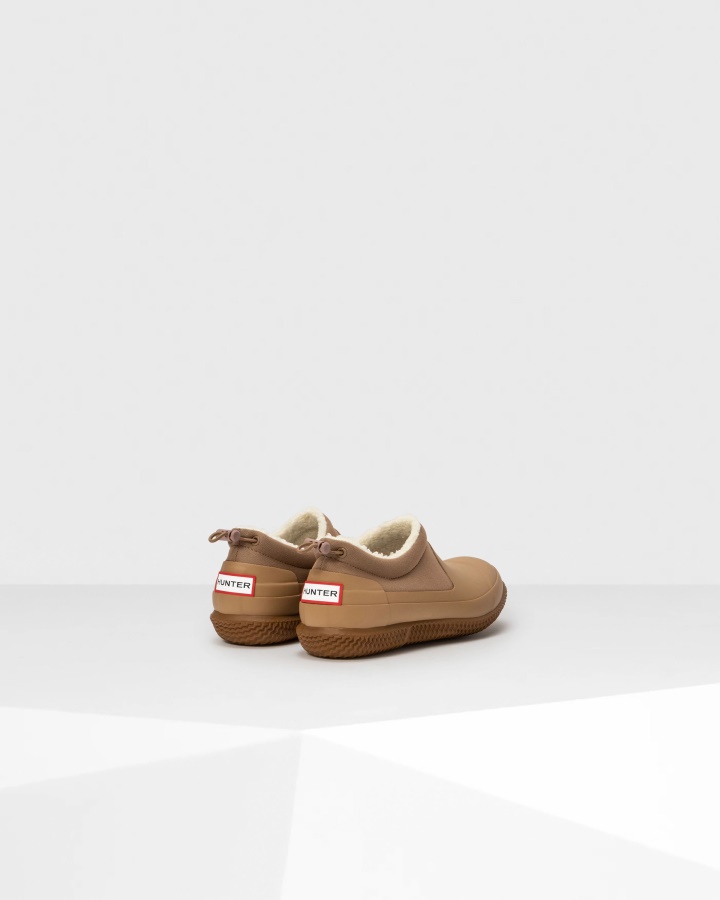 Zapato De Piel De Oveja Vegana Con Aislamiento Para Mujer De Hunter Marrón Rojizo