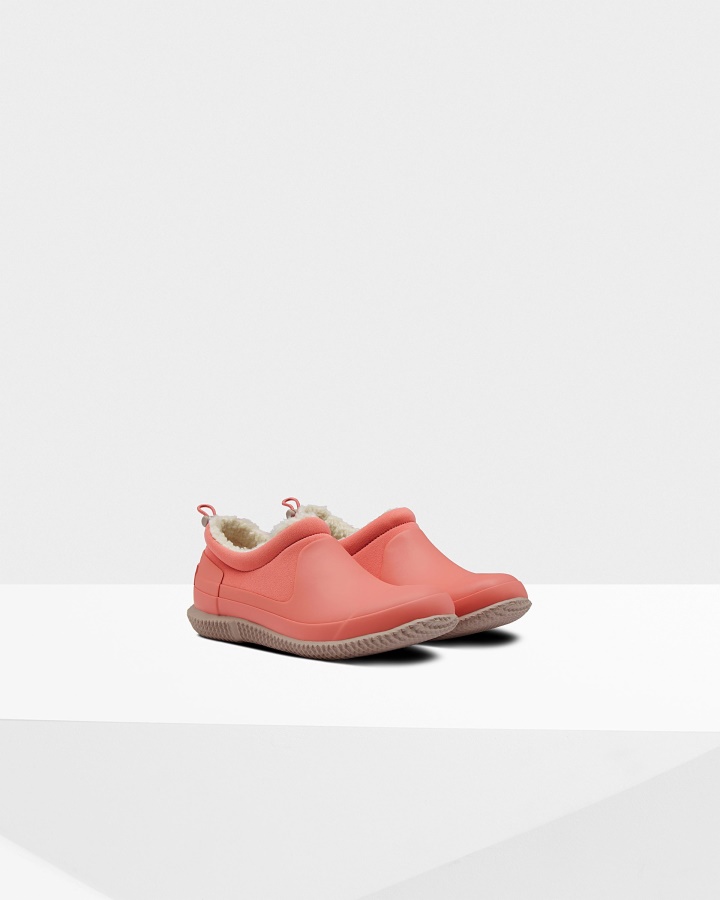 Zapato De Piel De Oveja Vegana Con Aislamiento Para Mujer Hunter Rosa Hibisco