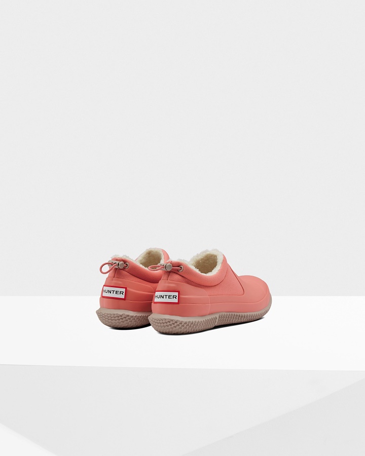 Zapato De Piel De Oveja Vegana Con Aislamiento Para Mujer Hunter Rosa Hibisco