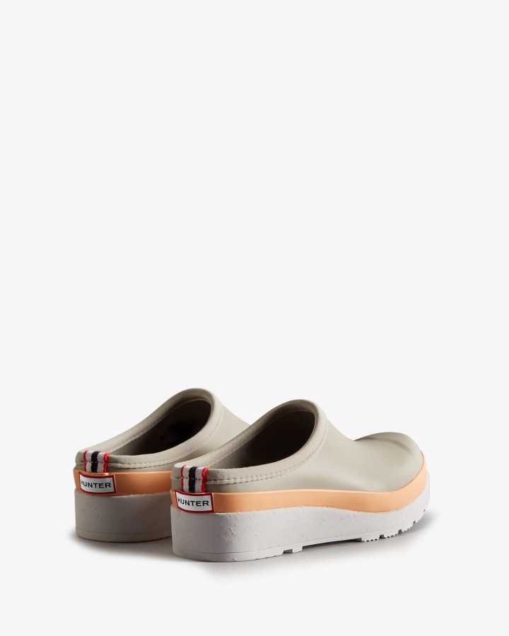 Zuecos Con Suela Moteada Para Mujer De Hunter Steall Grey-Summit Rise Peach