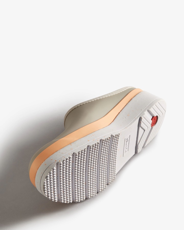 Zuecos Con Suela Moteada Para Mujer De Hunter Steall Grey-Summit Rise Peach