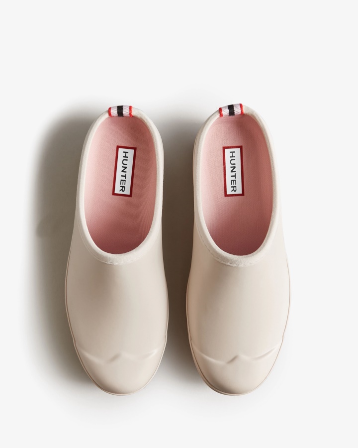 Zuecos De Mujer Hunter Cast Gris Pálido