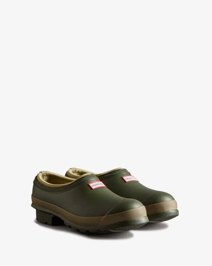 Zuecos De Mujer Hunter Jardinero Dark Olive-clay
