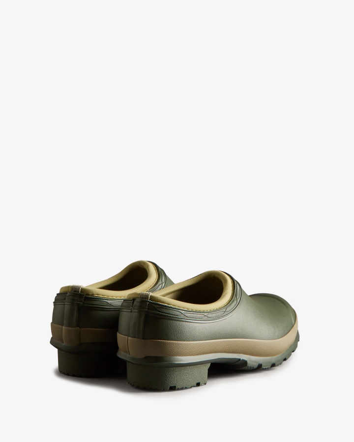 Zuecos De Mujer Hunter Jardinero Dark Olive-clay