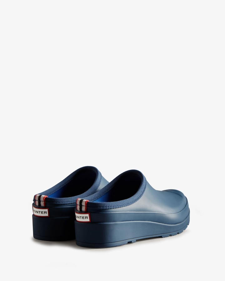 Zuecos Hunter Mujer Play Kerhuelen Azul Marino
