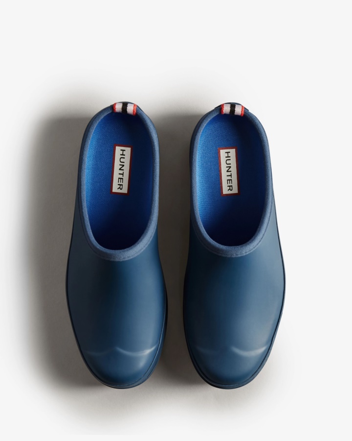 Zuecos Hunter Mujer Play Kerhuelen Azul Marino