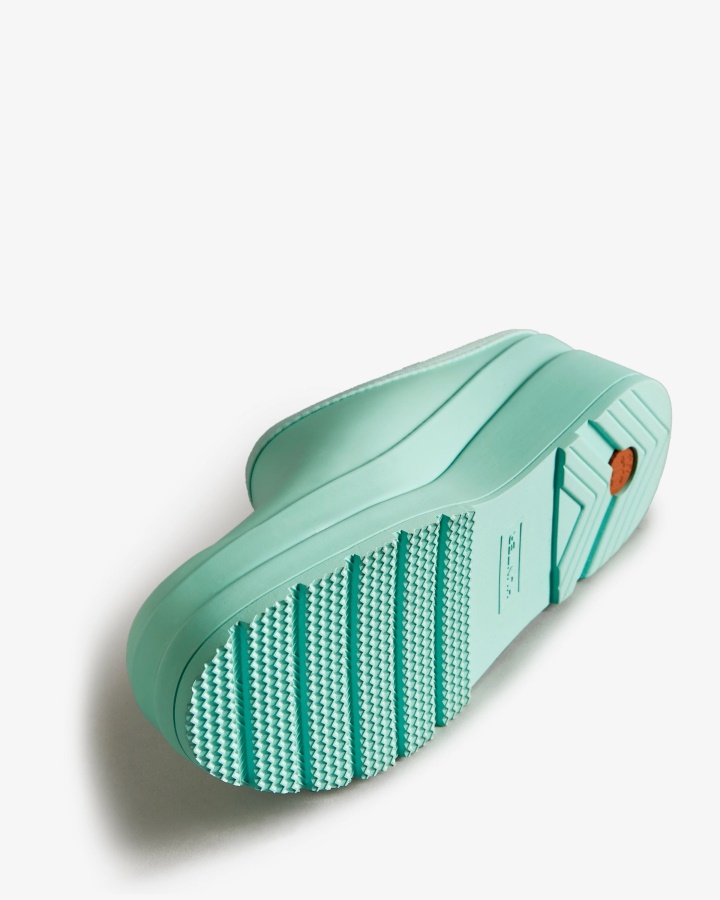 Zuecos Hunter Mujer Play Menta Salvaje