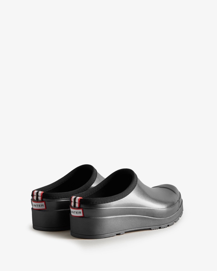 Zuecos Hunter Mujer Play Nebula Negro