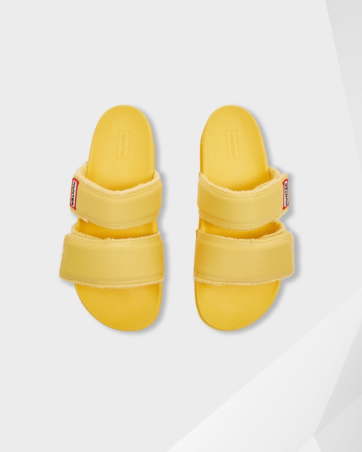 Chanclas Con Tiras Dobles Para Mujer Hunter Amarillo Girasol