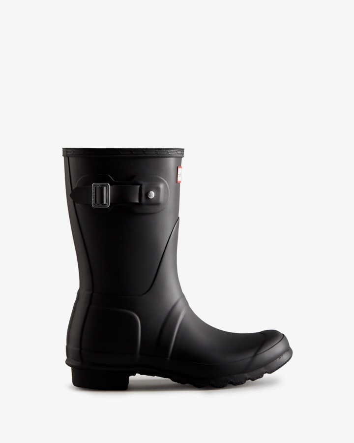 Botas De Agua Cortas Originales Mujer Hunter Negras