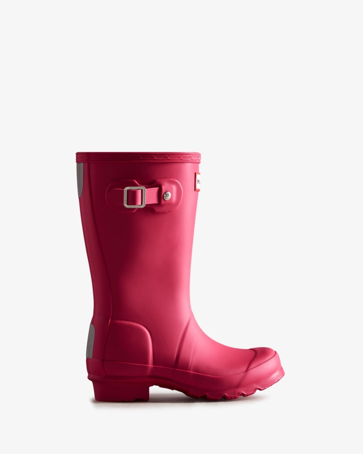 Botas De Lluvia Hunter Original Big Kids (5-11 Años) Rosa Brillante