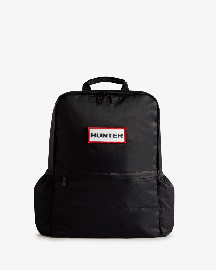 Mochila Grande De Nailon Hunter Negra