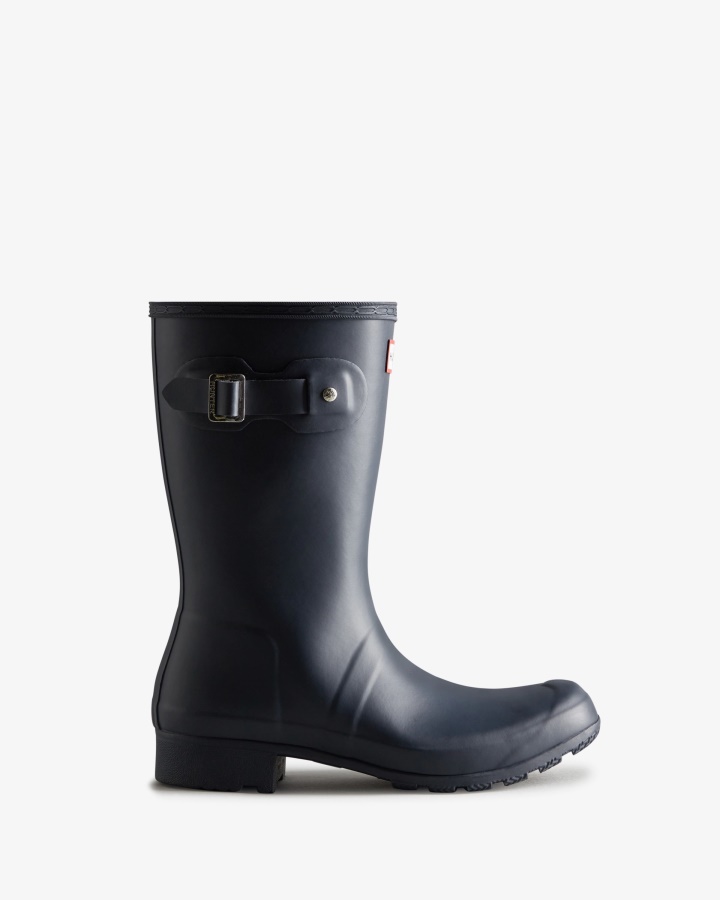 Botas De Lluvia Cortas Y Plegables Para Mujer Hunter Tour Azul Marino