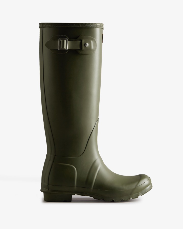 Botas De Lluvia Altas Originales Para Mujer Hunter Hoja De Olivo