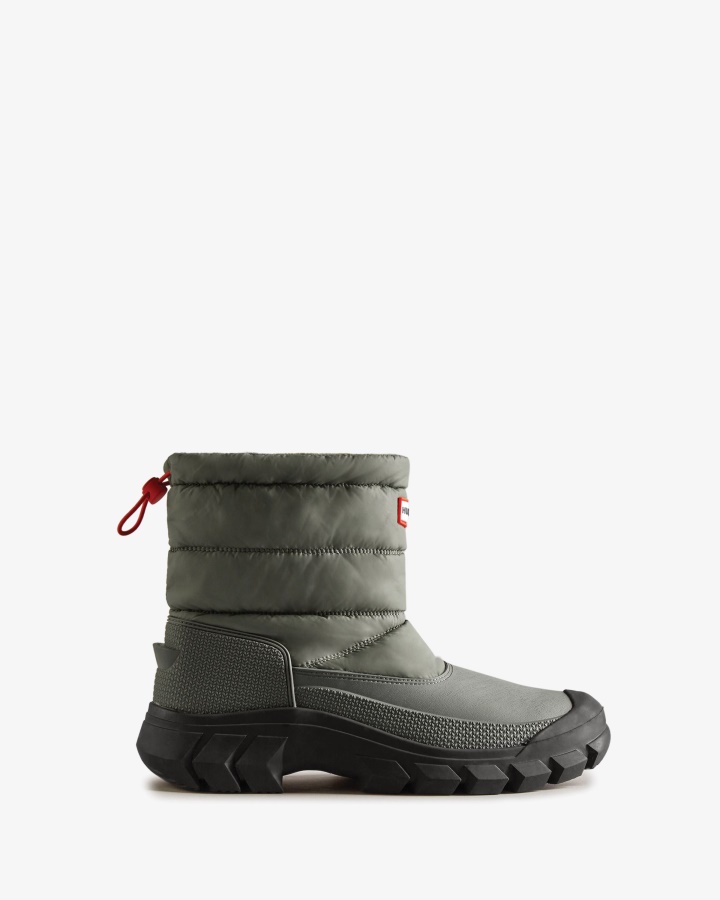 Hunter Hombre Intrepid Insulated Corta Nieve Botas Urban Gris-negro