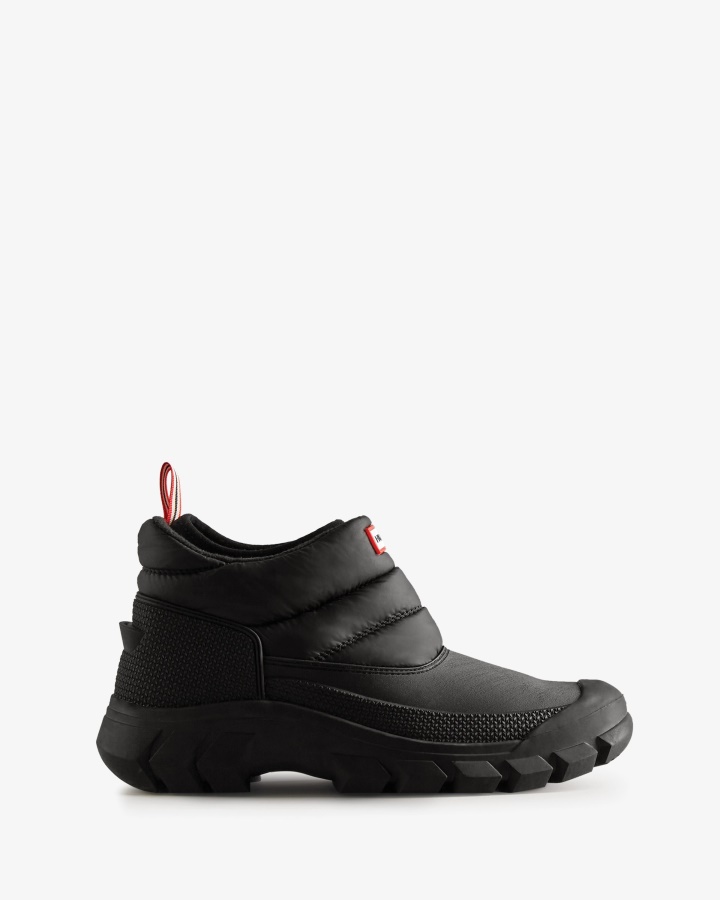 Hunter Intrepid Insulated - Botas De Nieve Para Hombre, Color Negro