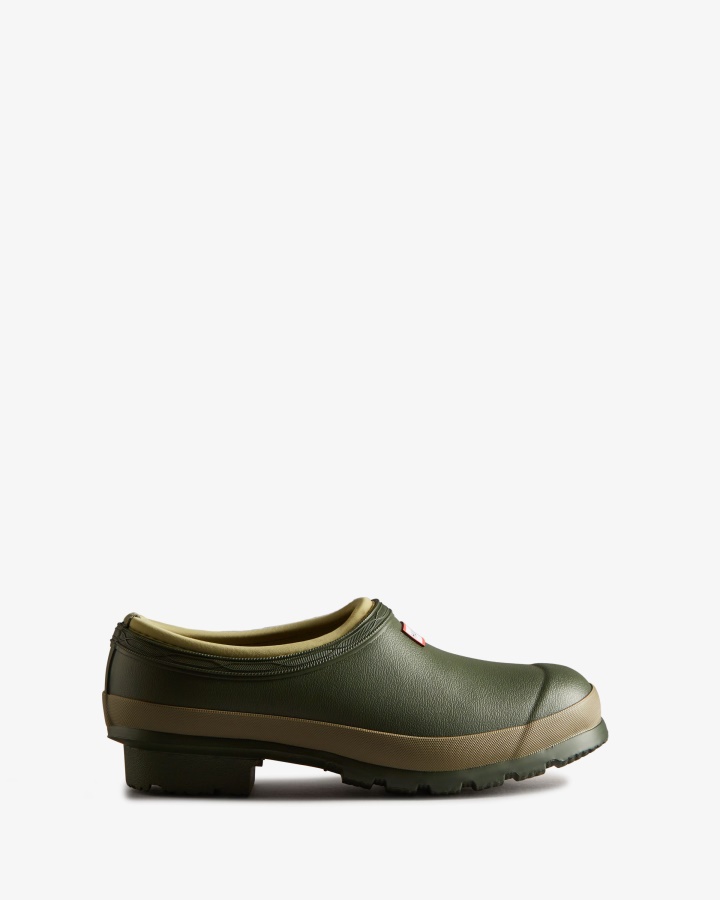 Zuecos De Mujer Hunter Jardinero Dark Olive-clay